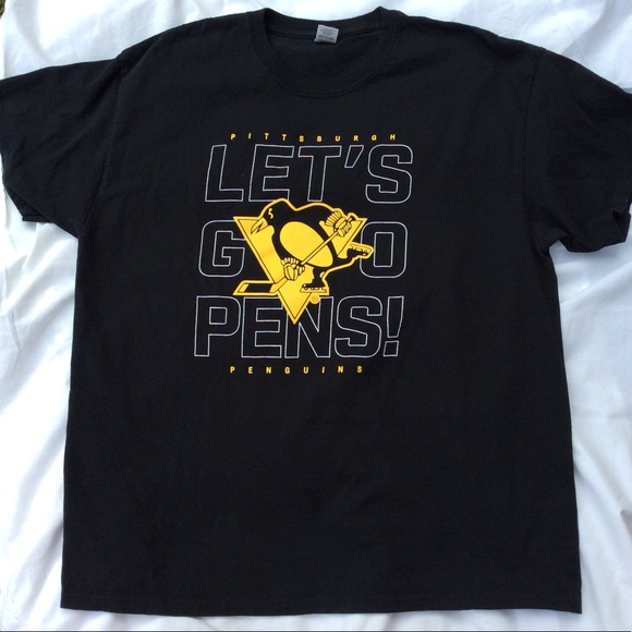 Gildan Shirts Pittsburgh Penguins Lets Go Pens Tshirt Poshmark